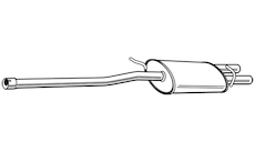 Střední tlumič výfuku WALKER 23488