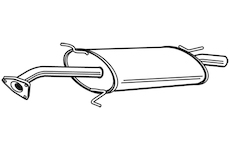 Zadní tlumič výfuku WALKER 23491