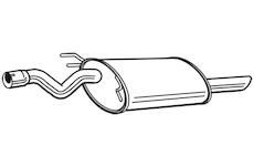 Zadní tlumič výfuku WALKER 23495