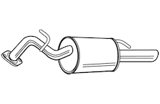 Zadní tlumič výfuku WALKER 23498