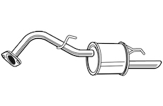 Zadní tlumič výfuku WALKER 23499