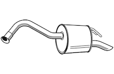 Zadní tlumič výfuku WALKER 23514