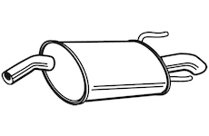 Zadní tlumič výfuku WALKER 23601