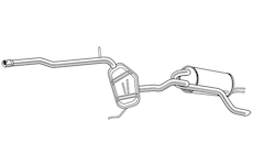 Zadní tlumič výfuku WALKER 23607