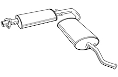 Zadní tlumič výfuku WALKER 23647