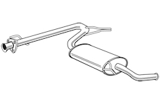 Zadní tlumič výfuku WALKER 23648