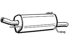 Zadní tlumič výfuku WALKER 23651