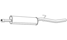 Střední tlumič výfuku WALKER 23656