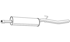 Střední tlumič výfuku WALKER 23658