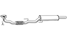 Střední tlumič výfuku WALKER 23665