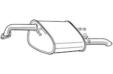 Zadní tlumič výfuku WALKER 23675