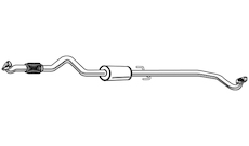 Střední tlumič výfuku WALKER 23677