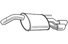 Zadní tlumič výfuku WALKER 23679