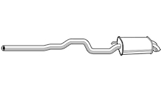 Zadní tlumič výfuku WALKER 23684