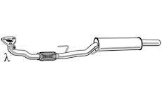 Střední tlumič výfuku WALKER 23685