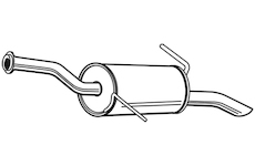 Zadní tlumič výfuku WALKER 23688