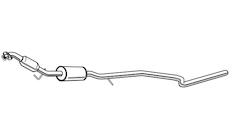 Střední tlumič výfuku WALKER 23694