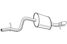 Zadní tlumič výfuku WALKER 23717