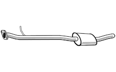 Střední tlumič výfuku WALKER 23741