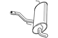 Zadní tlumič výfuku WALKER 23781