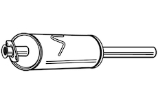 Střední tlumič výfuku WALKER 23877