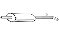 Zadní tlumič výfuku WALKER 23885