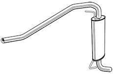 Zadní tlumič výfuku WALKER 23986