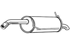 Zadní tlumič výfuku WALKER 23995