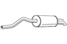 Zadní tlumič výfuku WALKER 23998