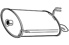 Zadní tlumič výfuku WALKER 24045