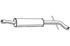 Střední tlumič výfuku WALKER 24053