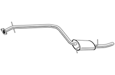 Střední tlumič výfuku WALKER 24083