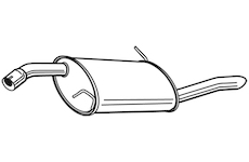 Zadní tlumič výfuku WALKER 24112