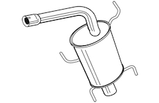 Zadní tlumič výfuku WALKER 24114