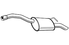 Zadní tlumič výfuku WALKER 24128