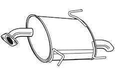 Zadní tlumič výfuku WALKER 24133