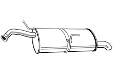 Zadní tlumič výfuku WALKER 24134