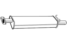 Zadní tlumič výfuku WALKER 24139