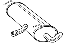 Zadní tlumič výfuku WALKER 24172