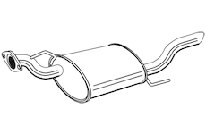 Zadní tlumič výfuku WALKER 24176