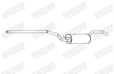 Zadní tlumič výfuku WALKER 24344