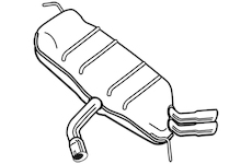 Zadní tlumič výfuku WALKER 25088