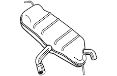 Zadní tlumič výfuku WALKER 25089