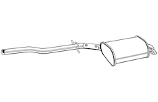 Zadní tlumič výfuku WALKER 25095