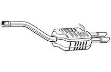 Zadní tlumič výfuku WALKER 25104