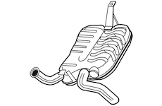 Zadní tlumič výfuku WALKER 25106