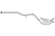 Zadní tlumič výfuku WALKER 25111