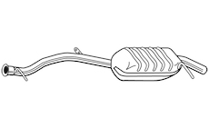 Zadní tlumič výfuku WALKER 25112