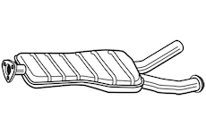 Střední tlumič výfuku WALKER 25117