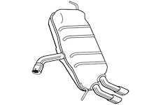 Zadní tlumič výfuku WALKER 25118